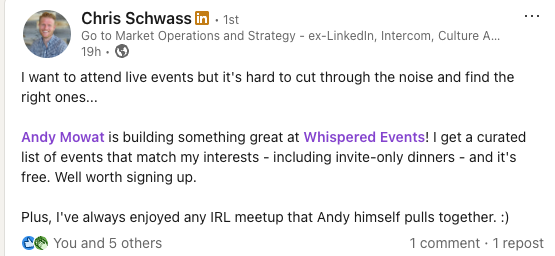 LinkedIn post by Chris Schwass