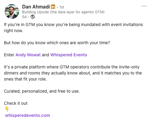 LinkedIn post by Dan Ahmadi